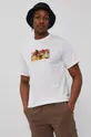 biały HUF T-shirt X Street Fighter II Męski