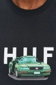 HUF T-shirt czarny