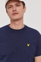 tmavomodrá Tričko Lyle & Scott