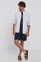 Marc O'Polo T-shirt 124247751354 granatowy SS21