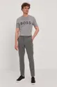 Tričko Boss sivá