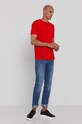 BOSS T-shirt bawełniany Athleisure 50245195 50245195 czerwony AW21