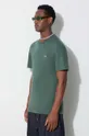 зелёный Хлопковая футболка Lacoste