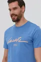 niebieski Lacoste T-shirt TH0503F