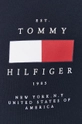 tmavomodrá Bavlnené tričko Tommy Hilfiger