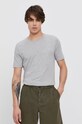 Хлопковая футболка United Colors of Benetton хлопок серый 3U53J1F15.501