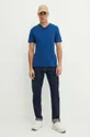 United Colors of Benetton t-shirt in cotone 3U53J4231.100 blu AA00