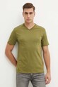 United Colors of Benetton t-shirt bawełniany zielony 3U53J4231.100