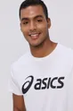 biały Asics T-shirt