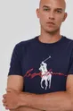 granatowy Polo Ralph Lauren T-shirt bawełniany 710839050002