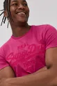 różowy Superdry T-shirt