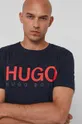 granatowy Hugo T-shirt bawełniany 50406203