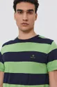 zielony Gant T-shirt bawełniany 2003008