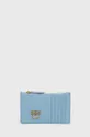 niebieski Pinko - Etui na karty skórzane Damski