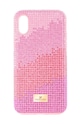 Puzdro na mobil Swarovski High Love iPhone Xs MAX na mobil ružová 5481464