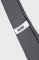 Hodvábna kravata Moschino sivá