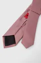 Шелковый галстук HUGO розовый