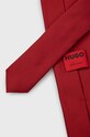 HUGO krawat jedwabny 50468199 czerwony AW23