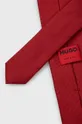 HUGO krawat jedwabny 50468199 czerwony AW23