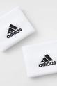 adidas opaski na nadgarstek (2-pack) biały