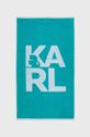 turkusowy Karl Lagerfeld ręcznik bawełniany KL22TW01 Unisex