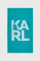 tirkizna Pamučni ručnik Karl Lagerfeld Unisex