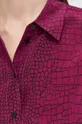 Шовкова сорочка Hugo фіолетовий