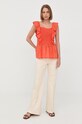 Marella bluza din bumbac 31610622200 portocaliu SS22