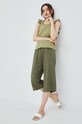 Bavlněná halenka Vero Moda 10263269.Sage zelená SS22