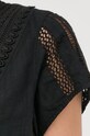 The Kooples bluza din bumbac FTOP24045K negru