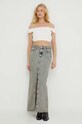 Блузка The Kooples FTOP24074K бежевий SS22