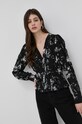 Блузка The Kooples FTOP24030K чорний SS22
