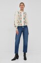 Notes du Nord Pulover de bumbac Blossom 12526 bej SS22
