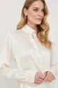 бежевый Шёлковая блузка Victoria Beckham