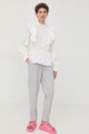 Bruuns Bazaar bluzka bawełniana BBW2749 biały SS22