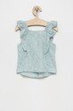 United Colors of Benetton bluza din in 5WWRCQ007.G turcoaz SS22