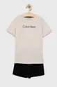 γκρί Παιδικές βαμβακερές πιτζάμες Calvin Klein Underwear Για αγόρια