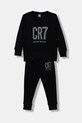 CR7 Cristiano Ronaldo set de pijama de bumbac pentru copii set negru 8770.42.913