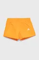 oranžová Detské plavkové šortky adidas Performance HD7366 Chlapčenský