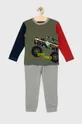 πολύχρωμο United Colors of Benetton - Παιδικές βαμβακερές πιτζάμες Για αγόρια