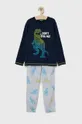 mornarsko plava Dječja pamučna pidžama United Colors of Benetton Za dječake