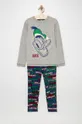 sivá Detské bavlnené pyžamo United Colors of Benetton Chlapčenský