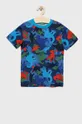 Dječja pamučna pidžama United Colors of Benetton mornarsko plava