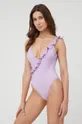 fioletowy Pieces strój kąpielowy Victoria Damski