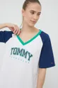 λευκό Βαμβακερή πιτζάμα μπλουζάκι Tommy Hilfiger