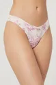 beżowy Emporio Armani Underwear stringi 164539.2R212 Damski