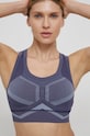 Αθλητικό σουτιέν adidas Performance χωρίς μεταλλικές μπανέλες μωβ HA4331