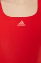 czerwony adidas Performance strój kąpielowy Badge of Sport Colorblock HD0399