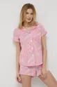 różowy Lauren Ralph Lauren komplet piżamowy ILN12159 Damski