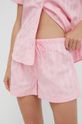 růžová Bavlněné pyžamo Lauren Ralph Lauren